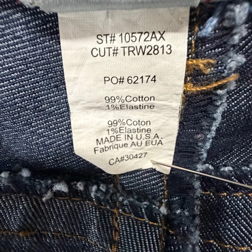 True Religion Zach Straight Leg Jeans Mens 42‎ Blue Y2K Streetwear Grunge Baggy